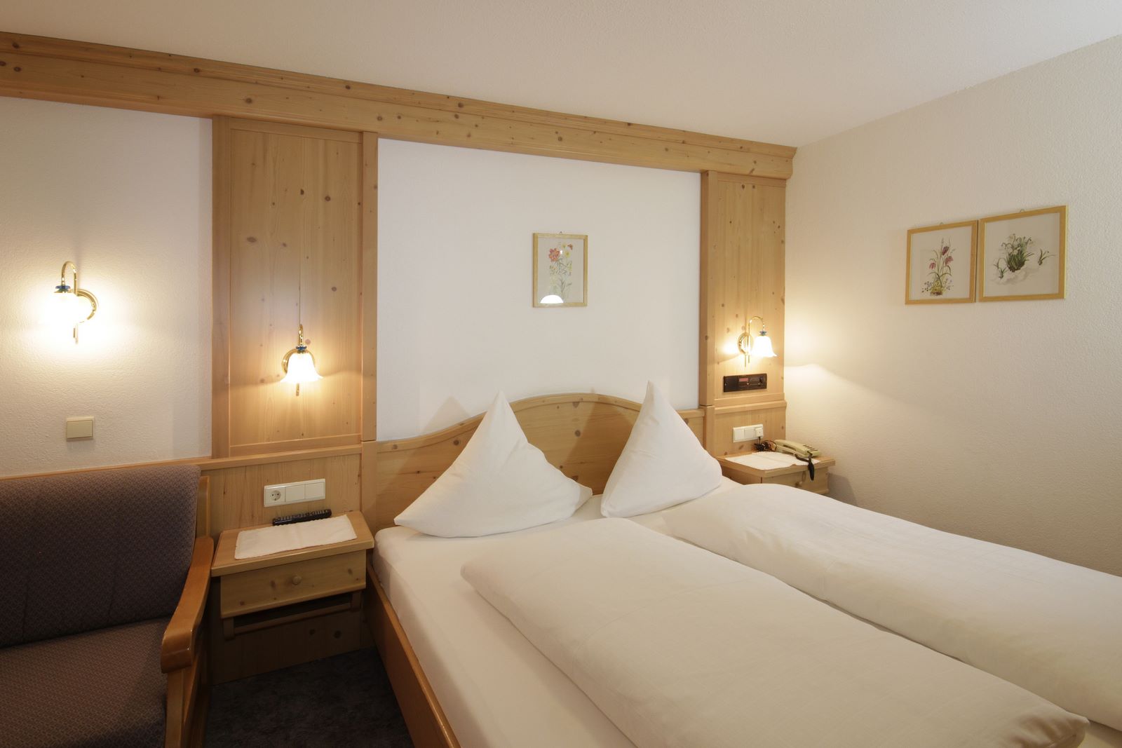 Schlafzimmer im Appartement 6