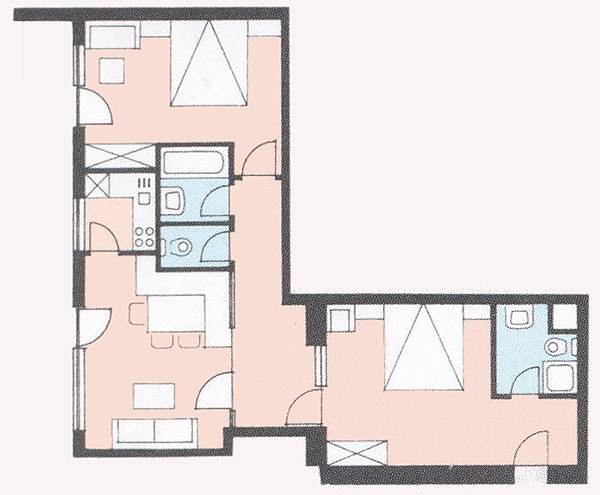 Floor plan from the apartment 6