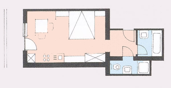 Floor plan from the apartment 8